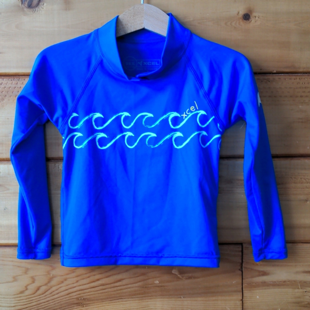 Xcel sunshirt Blue Mock Neck size 1